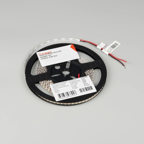Лента FC-M160-4mm 24V Day5000-CX1 (10 W/m, IP20, 5m) (Arlight, резка 1 светодиод)