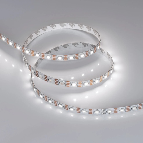 Лента светодиодная SPI-B60-10mm 12V White6000-PX1-RAM (9.3 W/m, IP20, 5060, 5m) (Arlight, бегущий огонь)