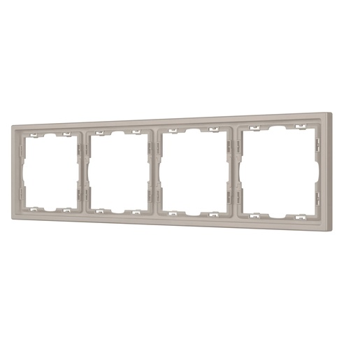 Рамка пластиковая FRM-NOBE-SFPL-4-CA (Arlight, Кашемир)