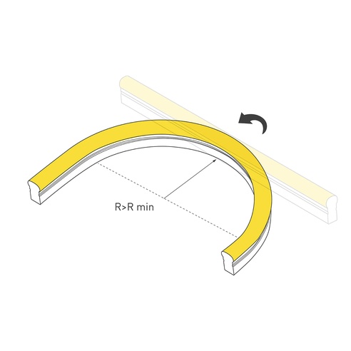 Лента светодиодная герметичная MOONLIGHT-SIDE-A140-12x24mm 24V Day4000 (9.6 W/m, IP68, 5m, wire x2) (Arlight, Вывод прямой, 3 года)