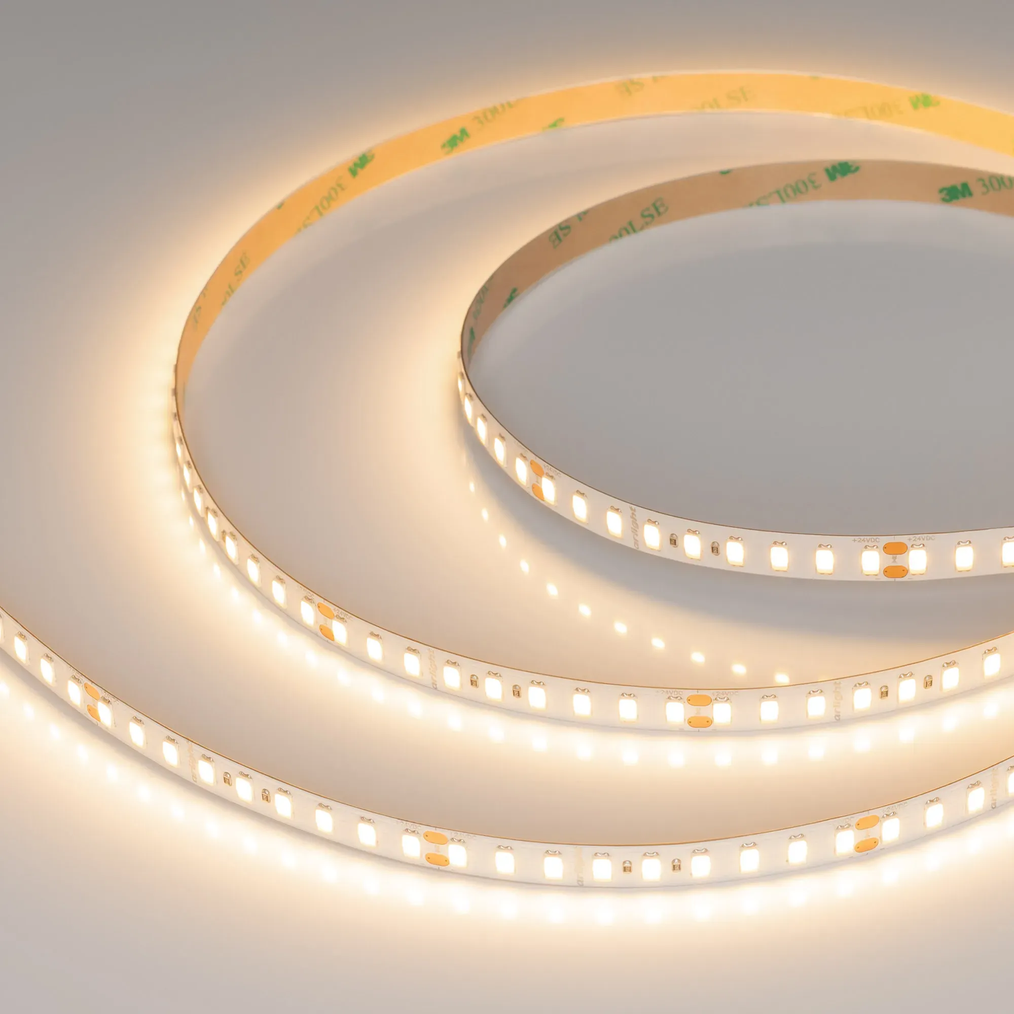 Лента светодиодная ULTRA-C126-10mm 24V Warm3000 (14.4 W/m, IP20, 5630, 5m) (Arlight, высок.эфф.200 лм/Вт)