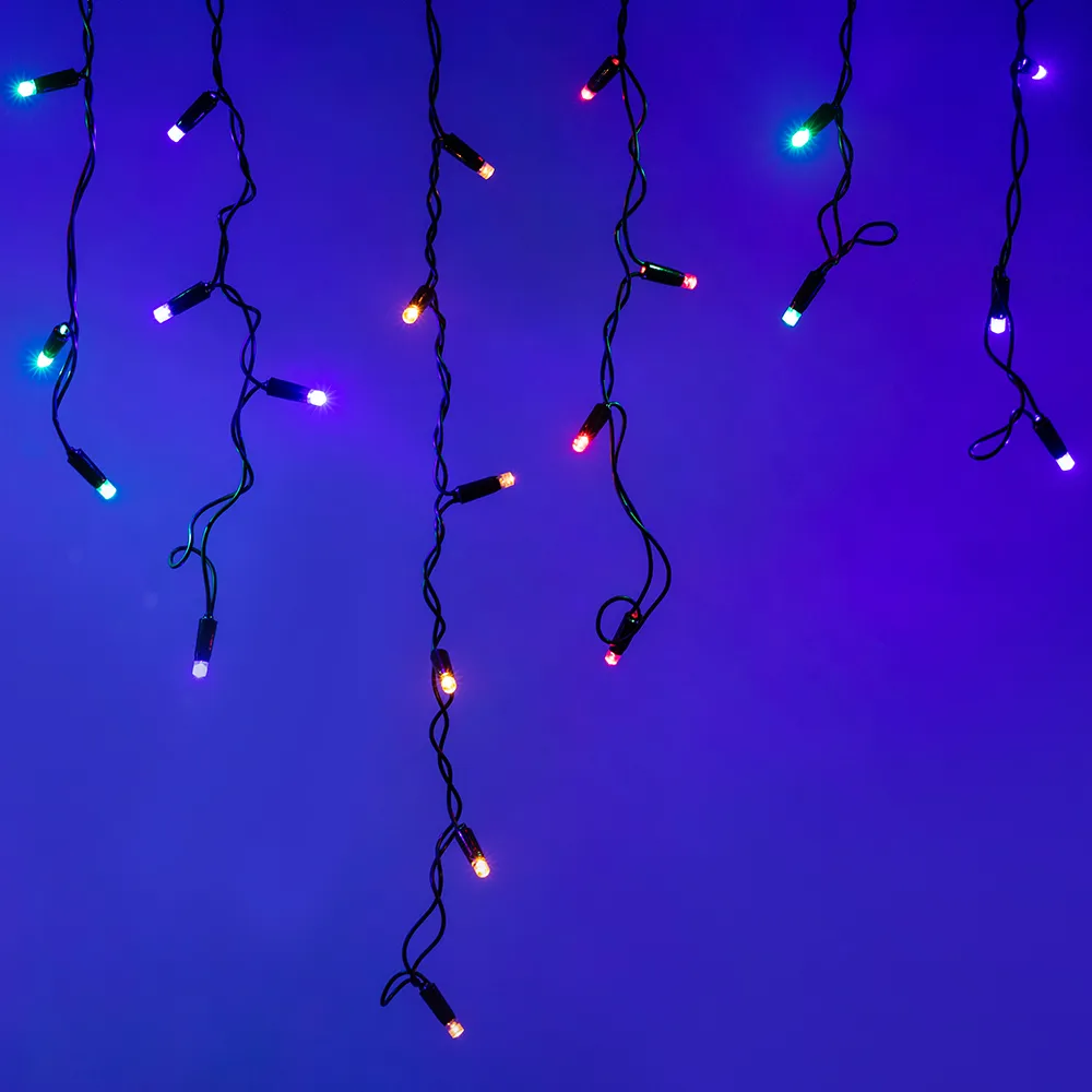 Светодиодная гирлянда ARD-EDGE-CLASSIC-2400x600-BLACK-88LED-LIVE RGB (230V, 6W) (Ardecoled, IP65) - изображение товара