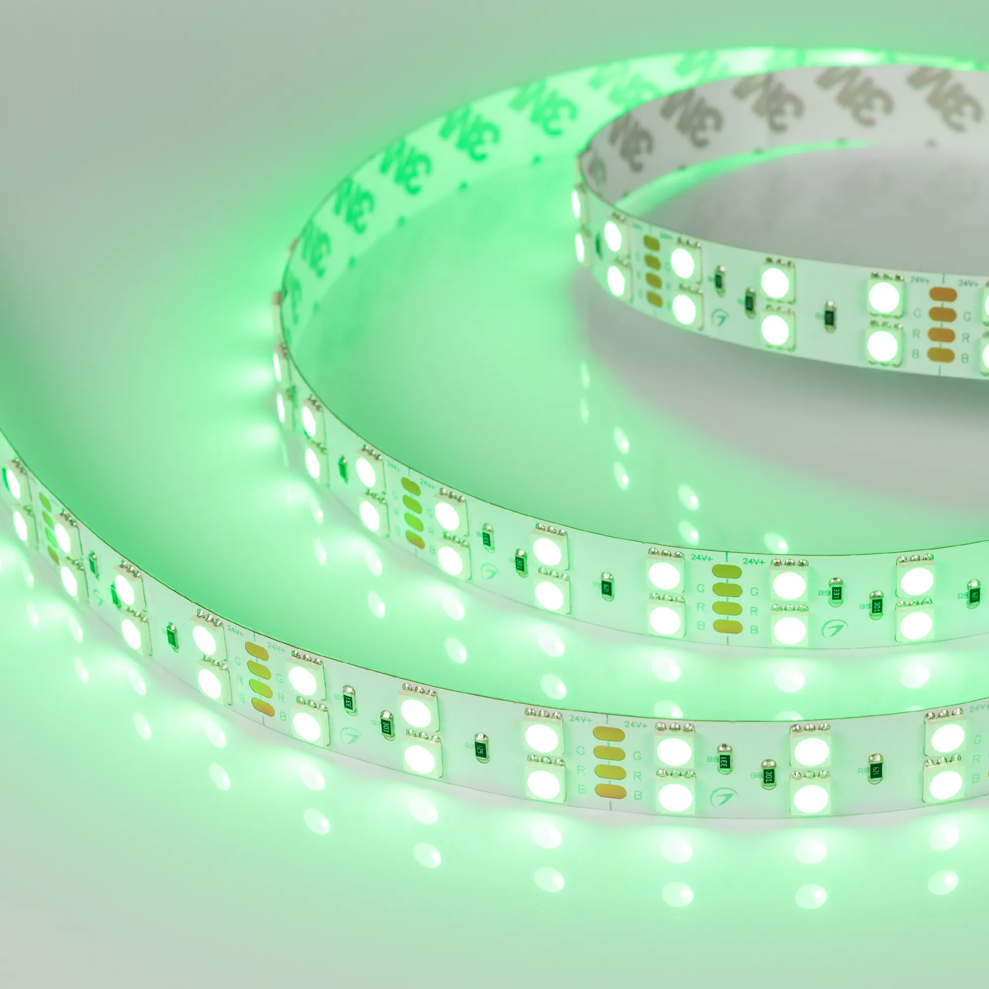 Лента светодиодная RT-B120-15mm 24V RGB (28.8 W/m, IP20, 5060, 5m) (Arlight, Открытый) - изображение товара