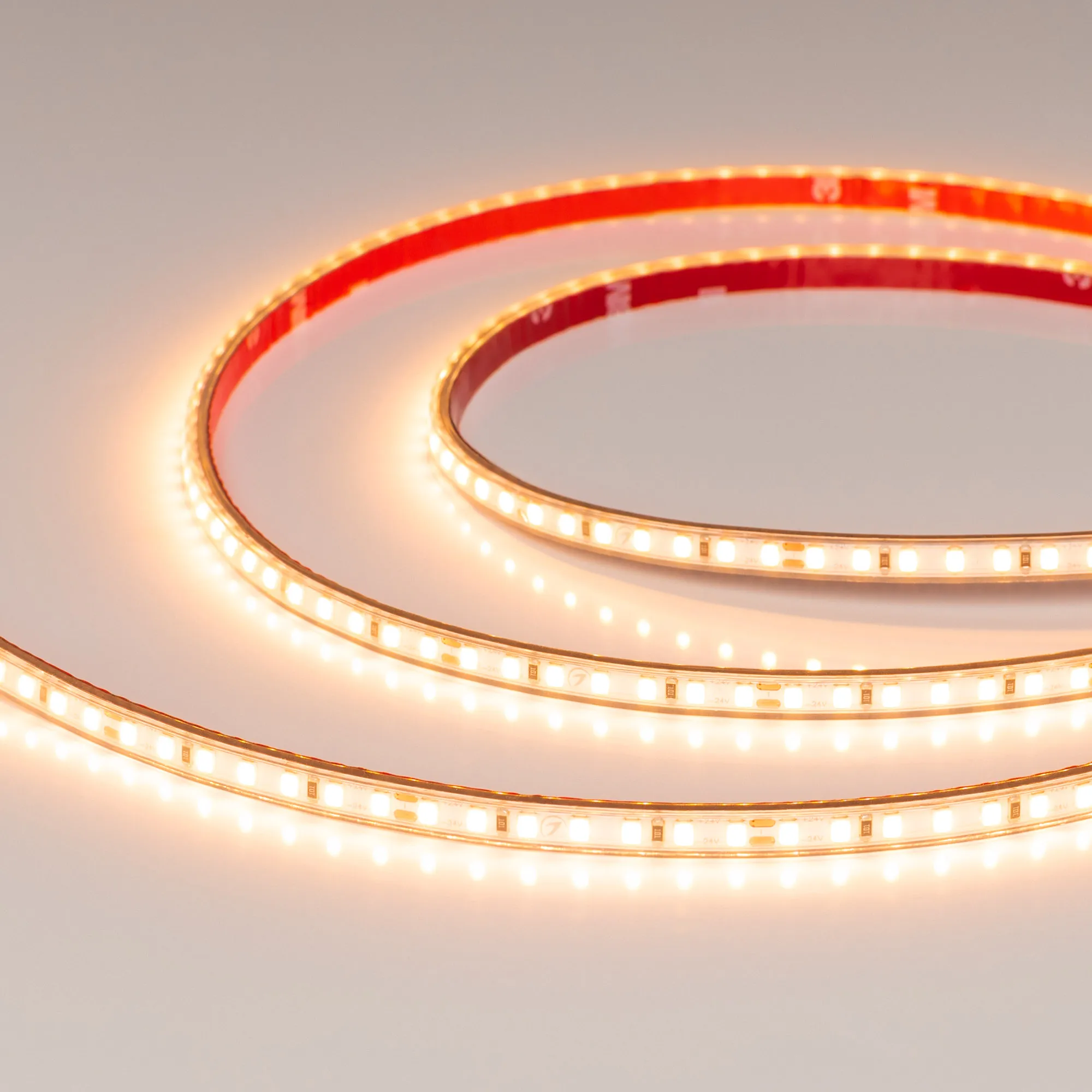 Лента герметичная RTW-PS-A140-7mm 24V Warm2400 (10 W/m, IP67, 5m) (Arlight, CRI>90) - изображение товара