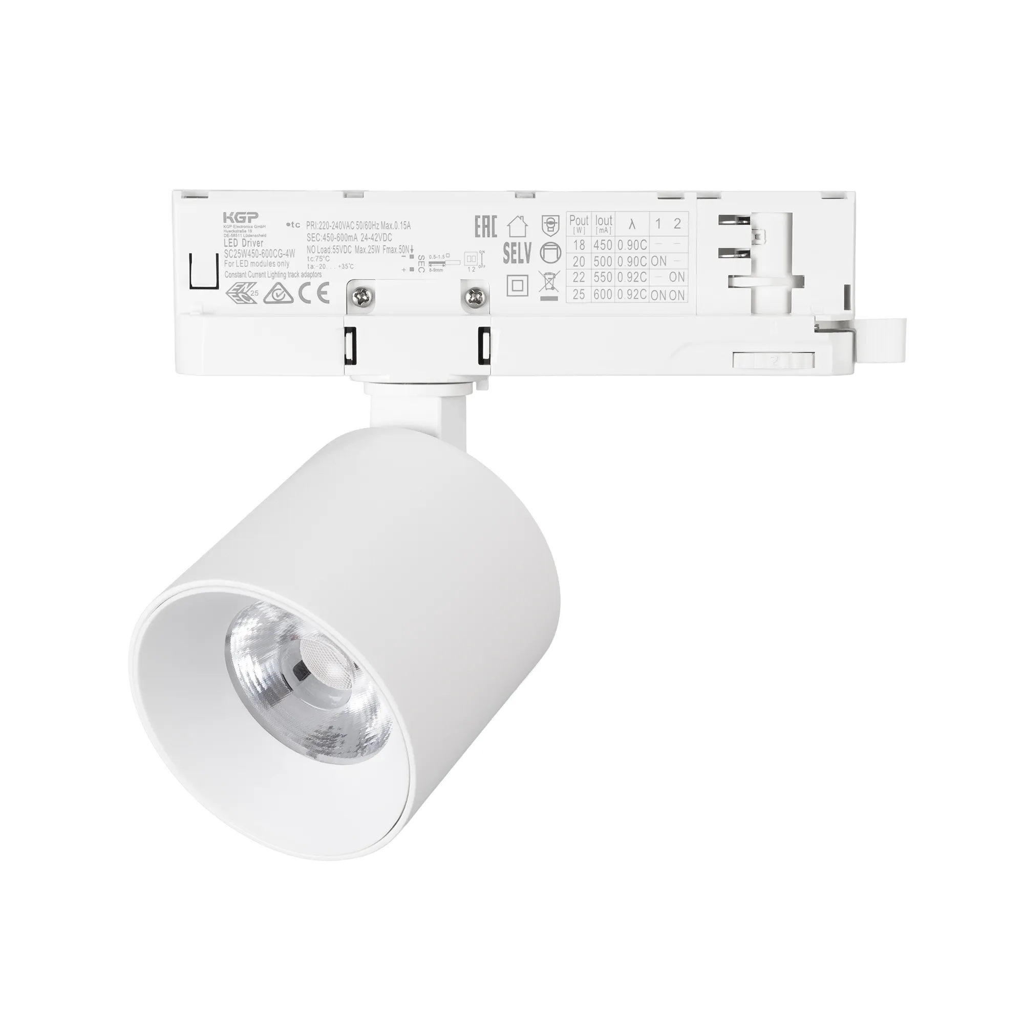 Светильник LGD-DYKE-4TR-R75-16W Warm3000 (WH, 20 deg, 230V, DALI) (Arlight, IP20 Металл, 5 лет)