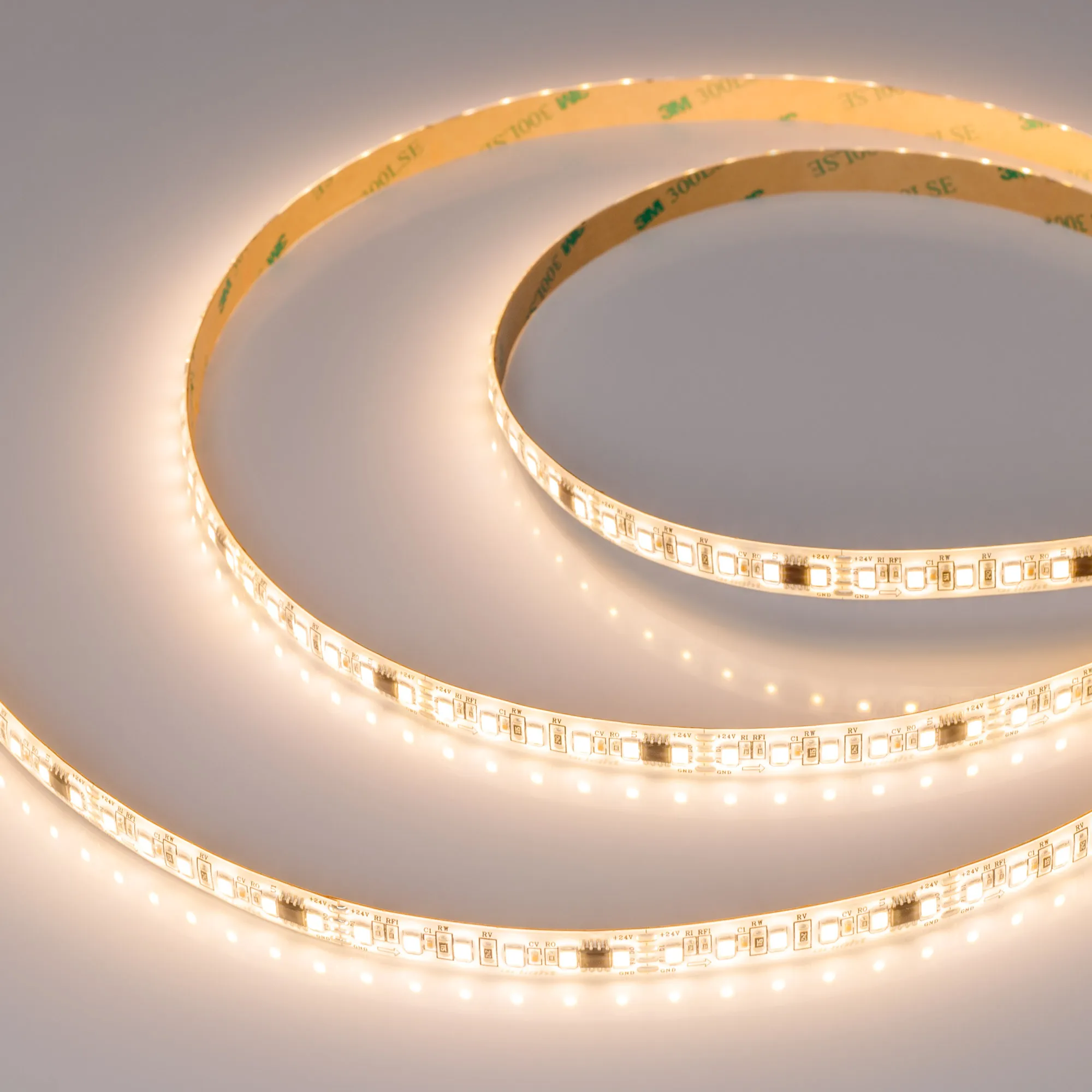 Лента светодиодная герметичная SPI-SE-A120-10mm 24V Warm2700-PX6-BPT (11 W/m, IP65, 2835, 5m) (Arlight, бегущий огонь) - изображение товара