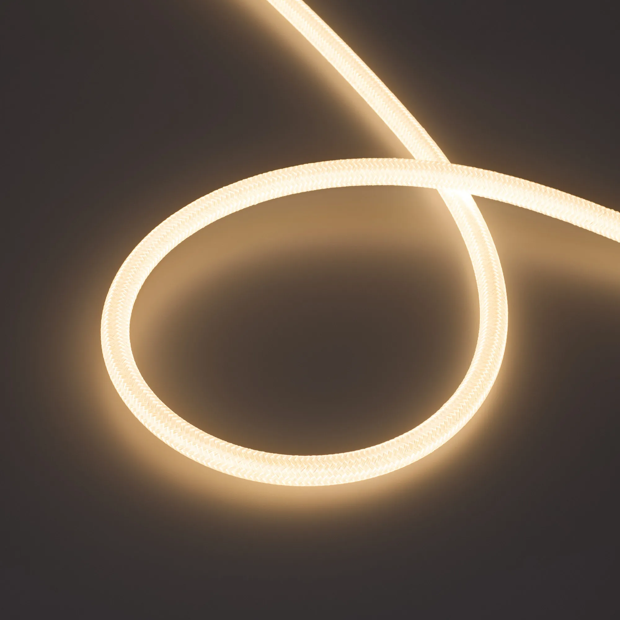 Лента светодиодная герметичная MOONLIGHT-COTTON-TOP-S-M560-D13xmm 24V Warm3000 (11 W/m, IP65, 5m, wire x1) (Arlight, Вывод прямой, 3 года) - изображение товара